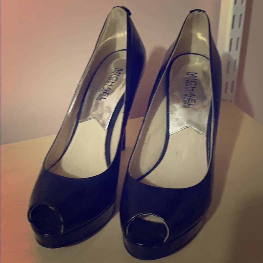 Michael Kors peep toe heels